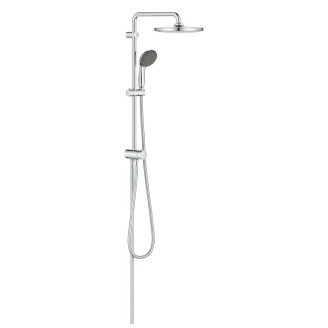 GROHE Vitalio Start 250 Flex dušo sistema su 2-jų srovių 250mm lietaus galva ir 100mm dušeliu, chromas, 26817000 GROHE Vitalio Start 250 Flex dušo sistema su 2-jų srovių 250mm lietaus galva ir 100mm dušeliu, chromas, 26817000