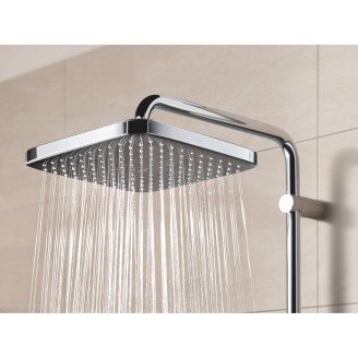 GROHE QuickFix Vitalio Comfort 250mm Cube lietaus galva, vandenį taupanti, chromas, 26695000
